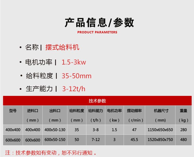 摆式给料机稳定性能参数控制_摆式给料机连续均匀供料_定向给料机